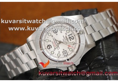 1:1 BREITLING STEELFISH ASIAN SWISS MOVEMENT.SS/SS WHITE. V2 FROM 