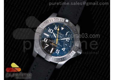 Avenger II Seawolf PVD GF 1:1 Best Edition Black Dial On Black Nylon Strap A2824