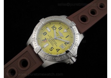 Avenger Seawolf Yellow Dial on Brown OR Strap