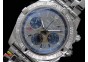 Chronomat B01 GMT SS Graphite Dial Diamond Bezel on Bracelet A7750