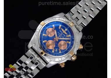 Chronomat B01 V1 SS/RG Blue Dial on Bracelet A7750