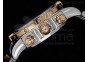 Chronomat B01 SS/RG Diamond Bezel Black Stick Dial on Bracelet A7750