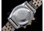 Chronomat B01 SS/RG Diamond Bezel Black Stick Dial on Bracelet A7750