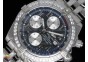 Chronomat Evolution SS Diamonds Bezel Black Dial on SS Bracelet A7750