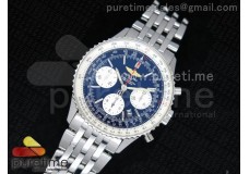 Navitimer 01 1:1 SS Dark Blue Dial on SS Bracelet A7750