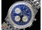 Navitimer SS Blue Stick Dial on Bracelet