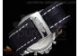Chronospace SS Blue Dial Black Subdials on Black Leather Strap A7750