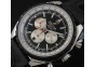 Chrono-Matic 49 SS Black Dial on OR Rubber Strap