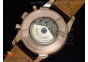 TransOcean Chronograph RG Black Dial on Black Leather Strap A7750